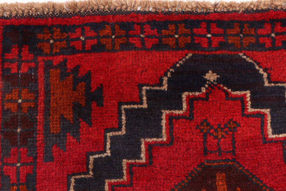 Red Baluchi 2' 6 x 9' 2 - No. 53889 - ALRUG Rug Store
