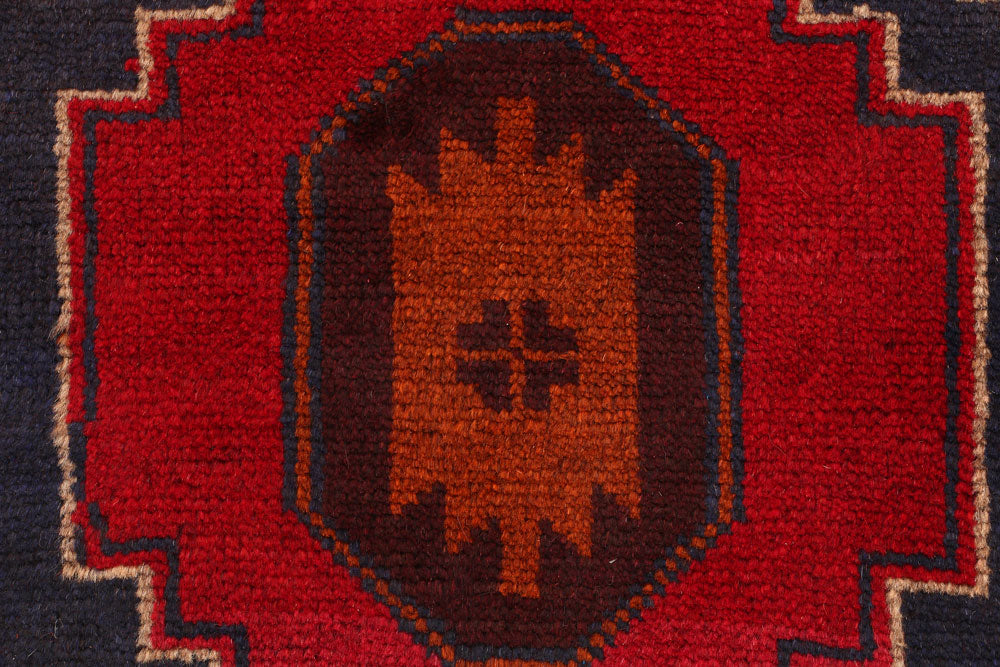 Red Baluchi 2' 6 x 9' 2 - No. 53889 - ALRUG Rug Store