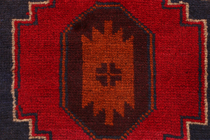 Red Baluchi 2' 6 x 9' 2 - No. 53889 - ALRUG Rug Store