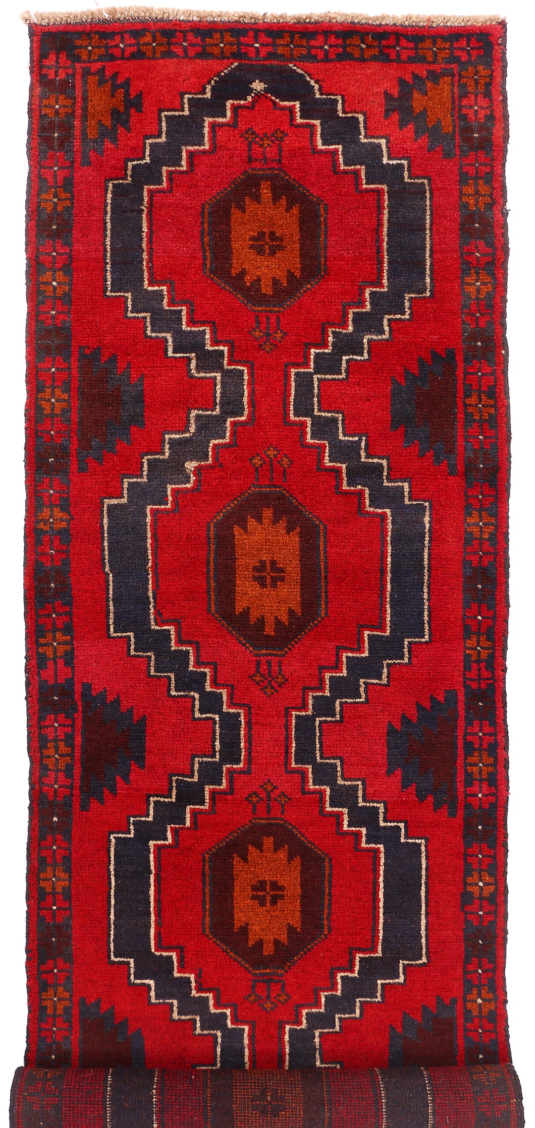 Red Baluchi 2' 6 x 9' 2 - No. 53889 - ALRUG Rug Store