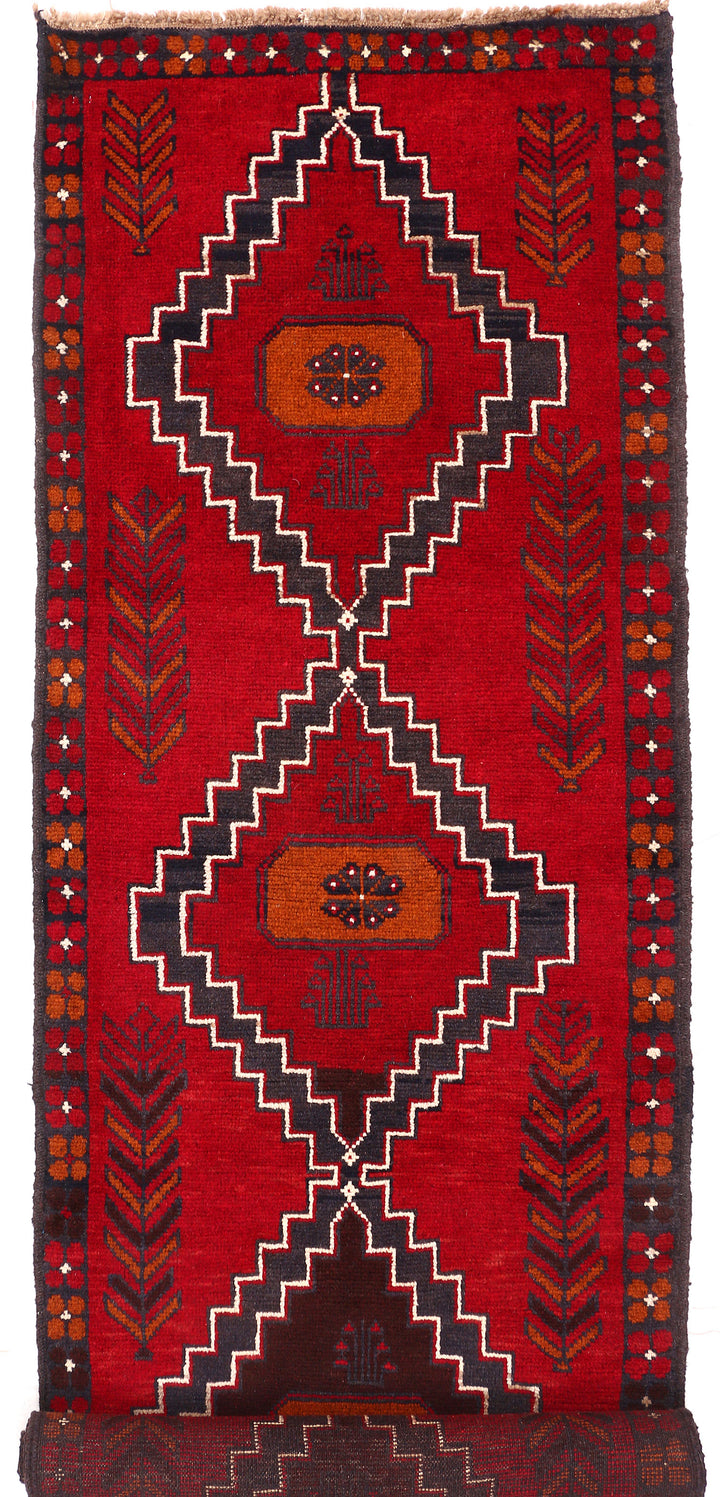 Firebrick Baluchi 2' 7 x 9' 7 - No. 53891 - ALRUG Rug Store
