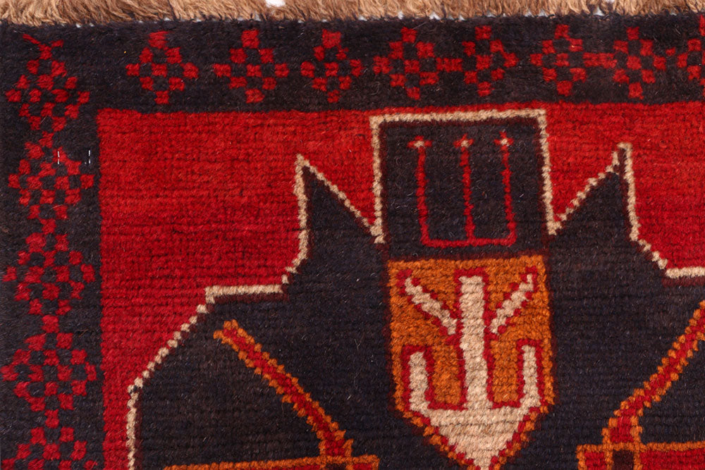 Firebrick Baluchi 2' 3 x 9' 10 - No. 53892 - ALRUG Rug Store