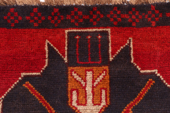 Firebrick Baluchi 2' 3 x 9' 10 - No. 53892 - ALRUG Rug Store