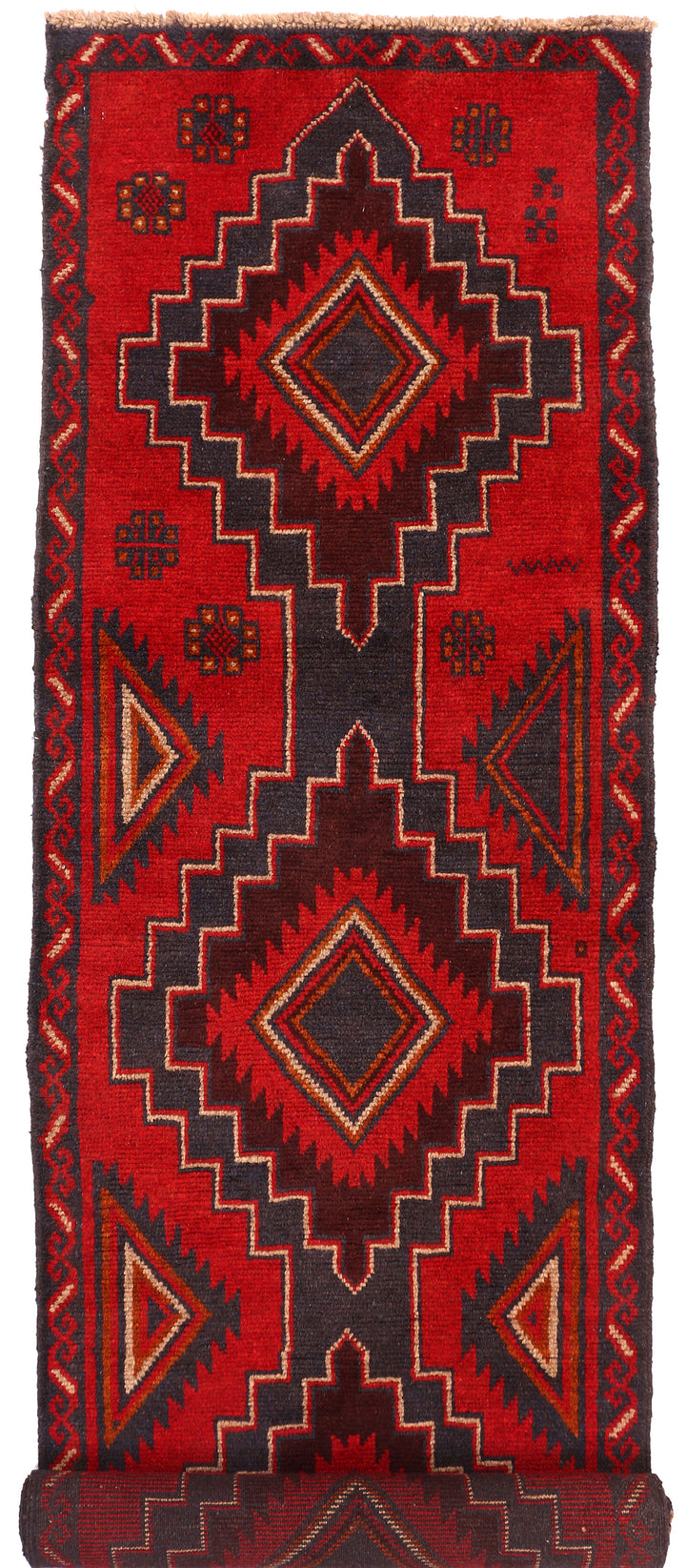 Firebrick Baluchi 2' 4 x 9' 6 - No. 53893 - ALRUG Rug Store