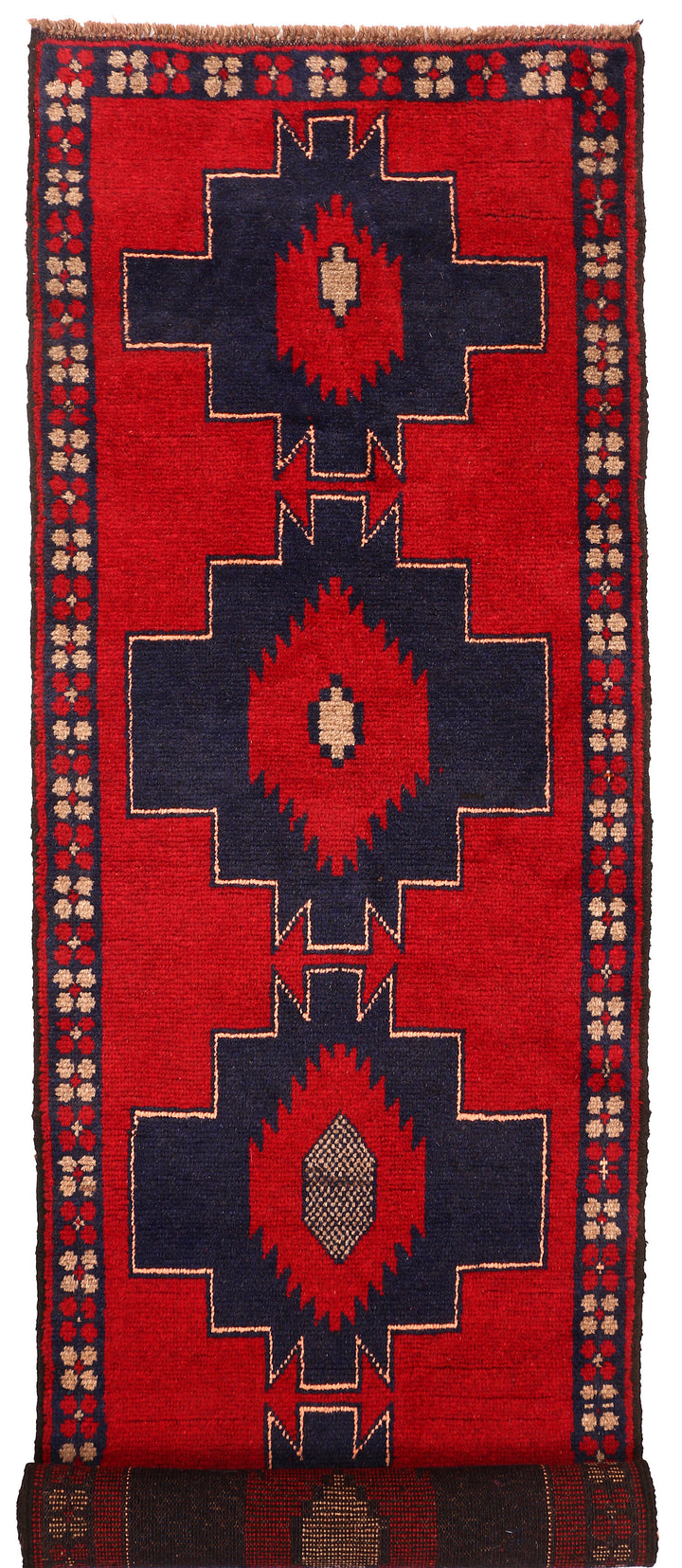 Red Baluchi 2' 4 x 9' 5 - No. 53894 - ALRUG Rug Store