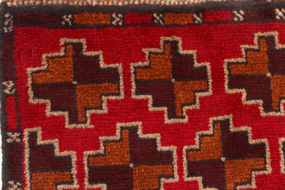 Firebrick Baluchi 2' 1 x 8' 11 - No. 53897 - ALRUG Rug Store