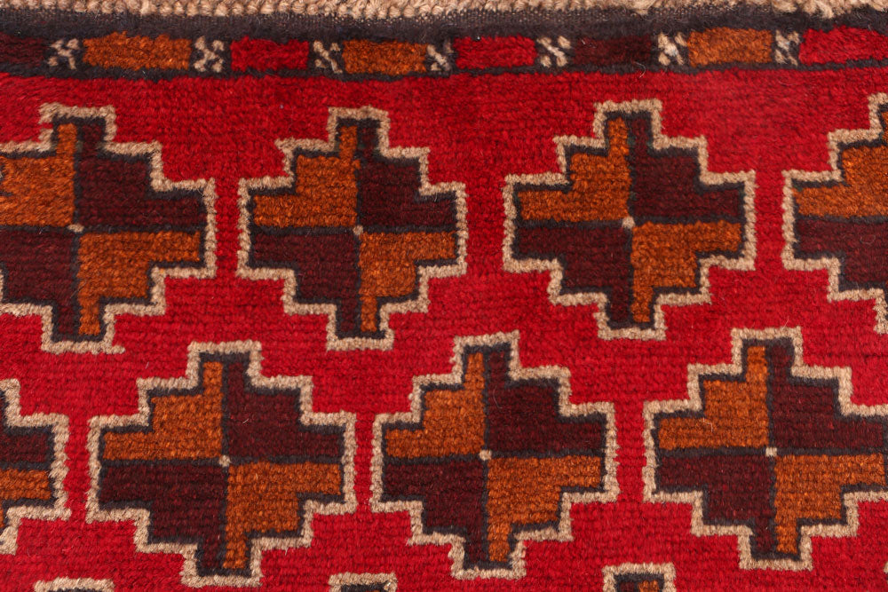 Firebrick Baluchi 2' 1 x 8' 11 - No. 53897 - ALRUG Rug Store