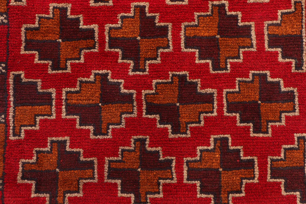 Firebrick Baluchi 2' 1 x 8' 11 - No. 53897 - ALRUG Rug Store