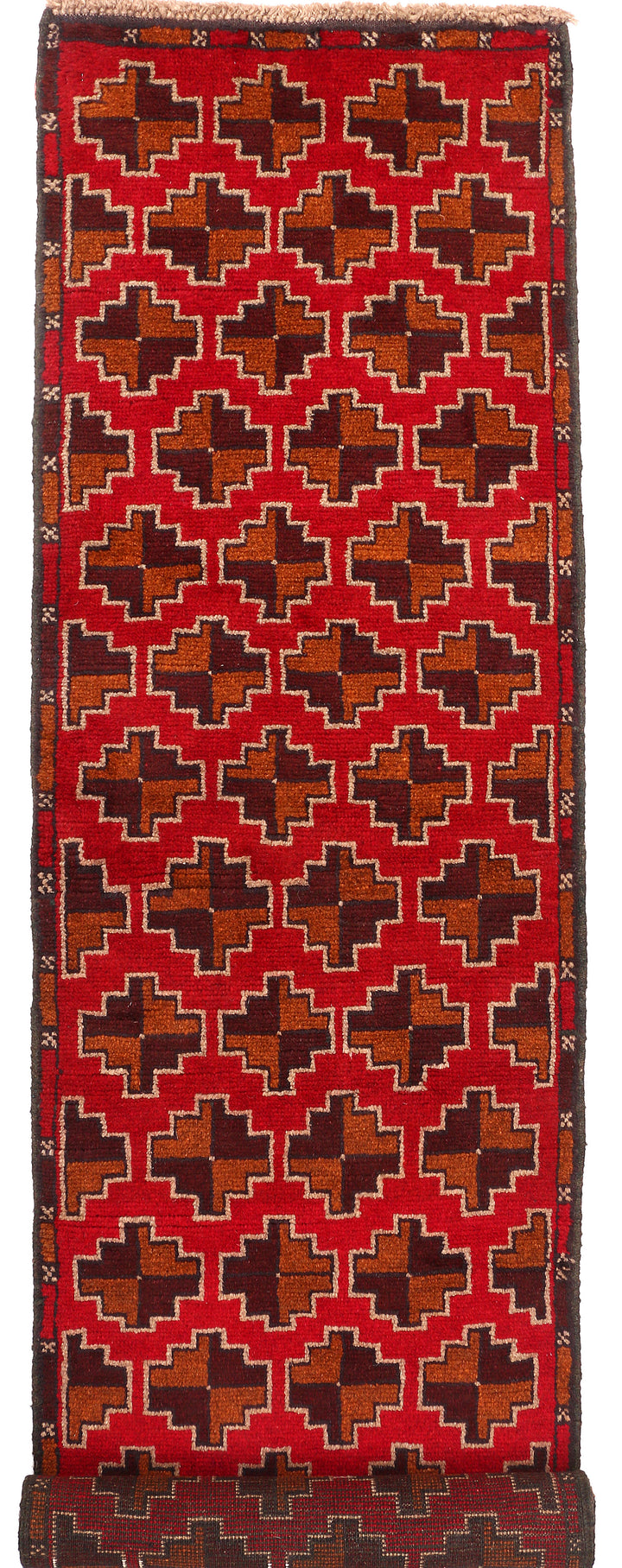 Firebrick Baluchi 2' 1 x 8' 11 - No. 53897 - ALRUG Rug Store