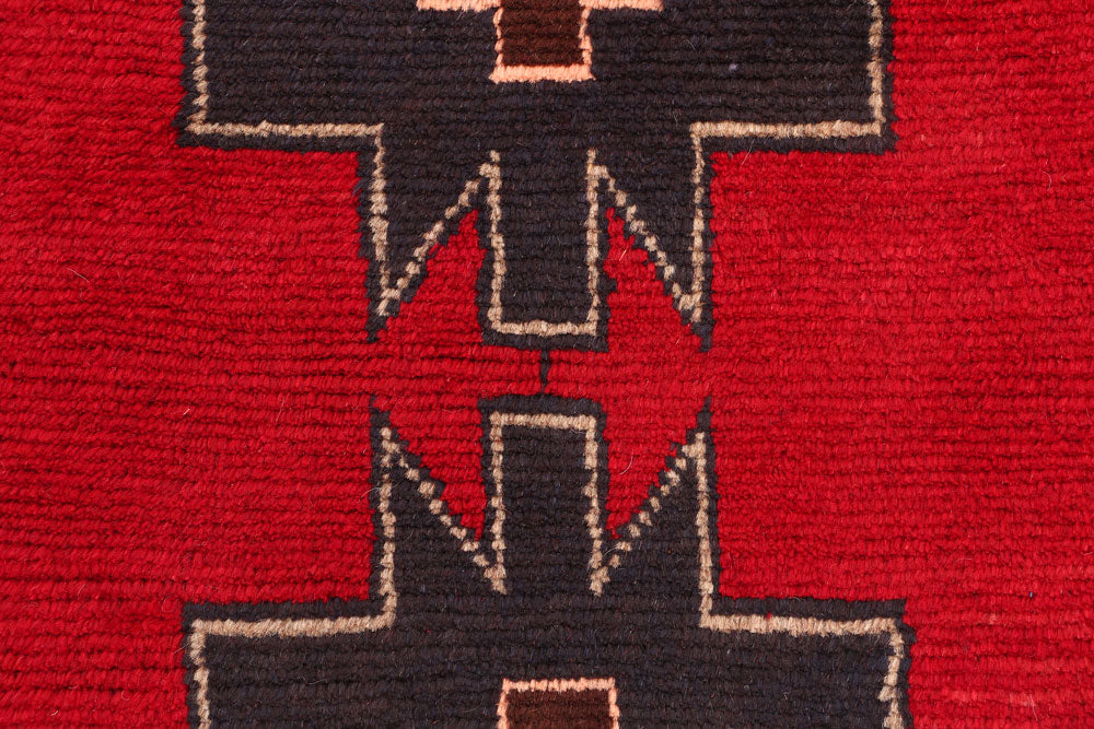 Red Baluchi 2' 4 x 9' - No. 53898 - ALRUG Rug Store