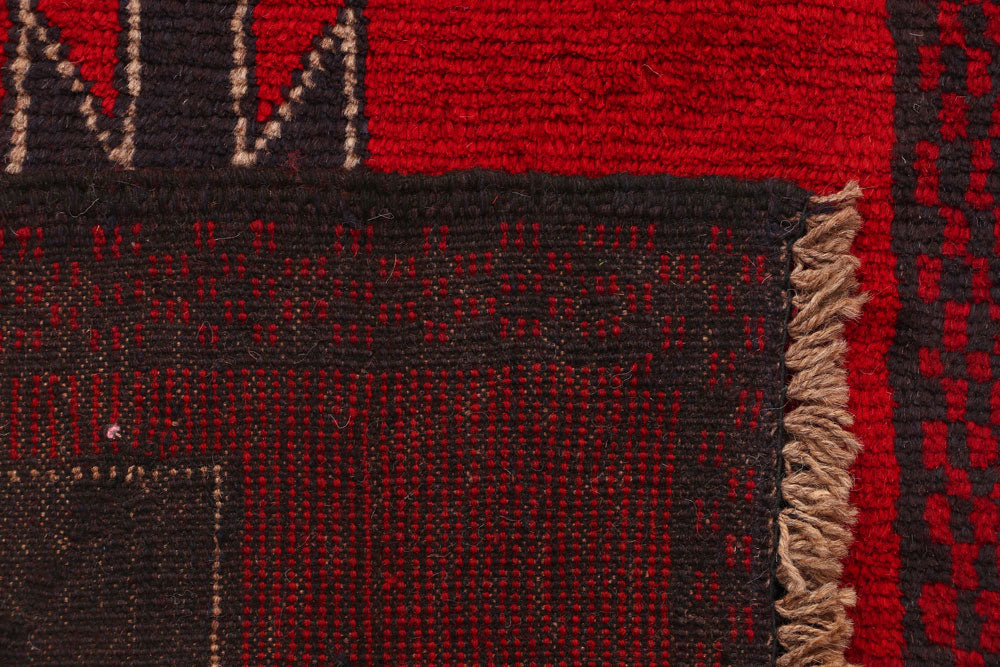 Red Baluchi 2' 4 x 9' - No. 53898 - ALRUG Rug Store