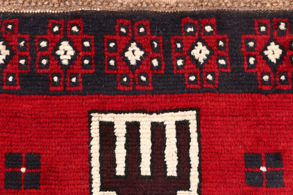 Firebrick Baluchi 2' 4 x 9' 5 - No. 53899 - ALRUG Rug Store