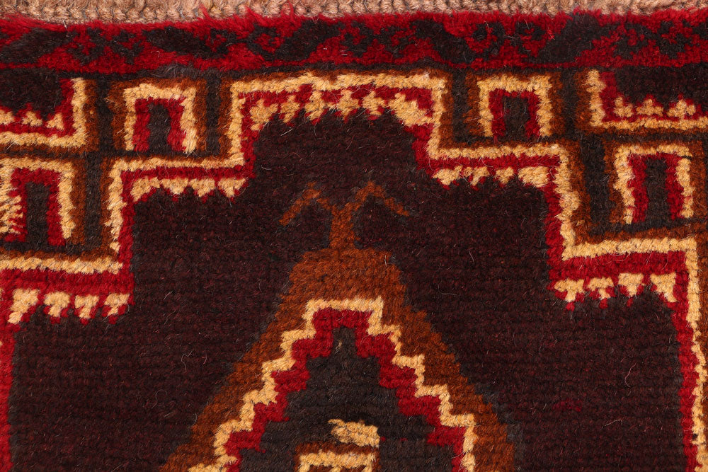 Brown Baluchi 2' 6 x 9' 10 - No. 53901 - ALRUG Rug Store