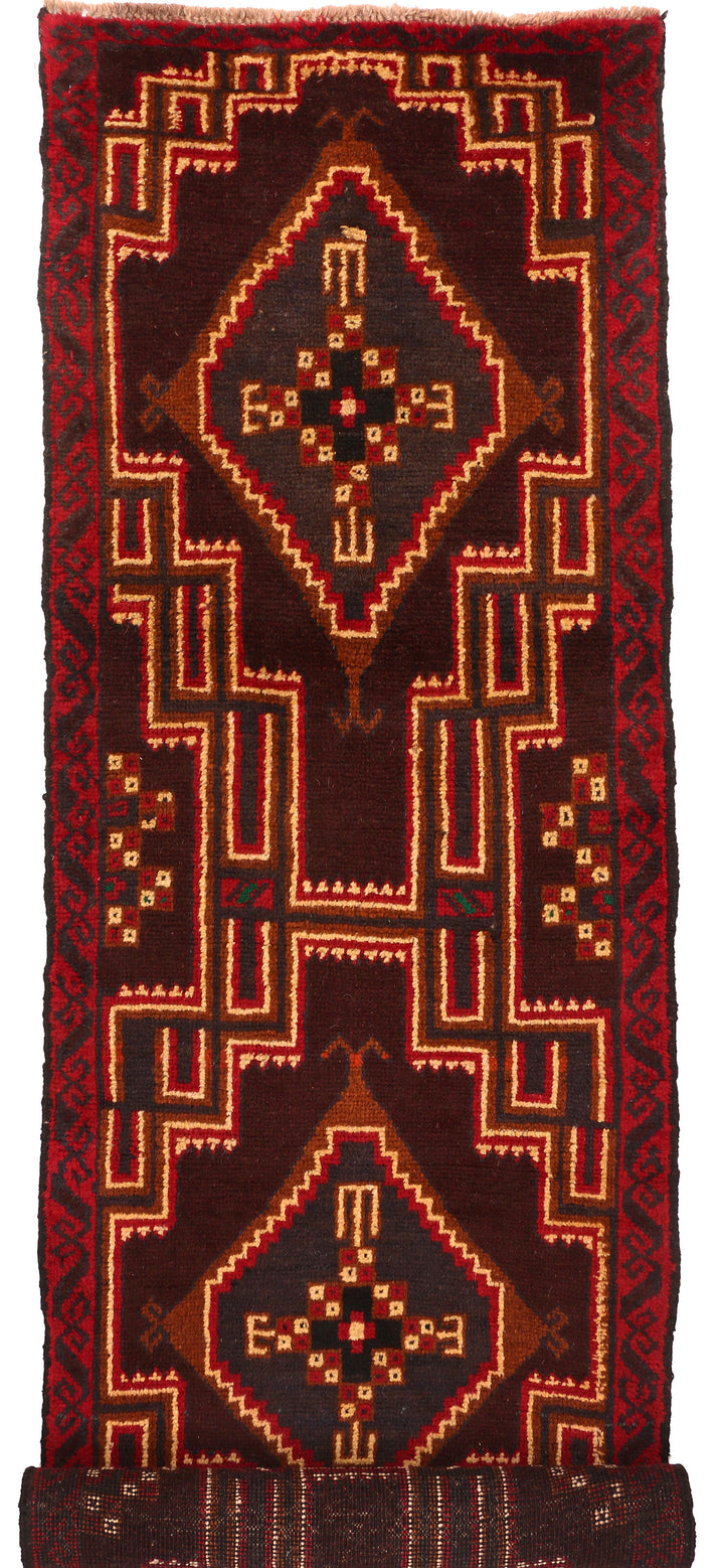 Brown Baluchi 2' 6 x 9' 10 - No. 53901 - ALRUG Rug Store