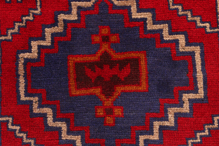 Firebrick Baluchi 2' 3 x 9' 3 - No. 53902 - ALRUG Rug Store