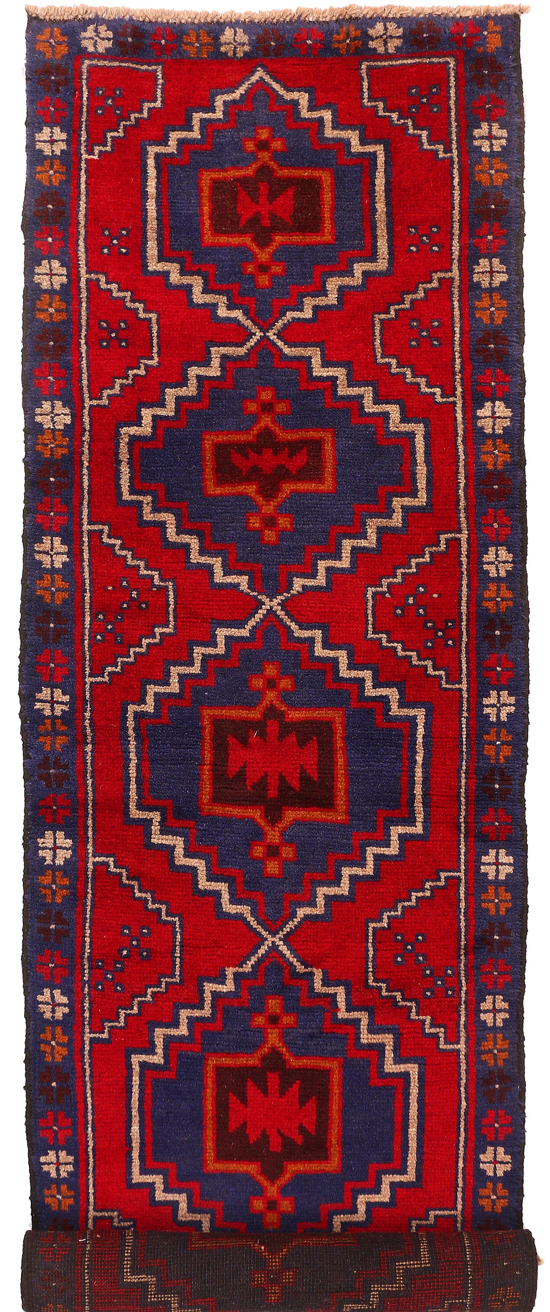 Firebrick Baluchi 2' 3 x 9' 3 - No. 53902 - ALRUG Rug Store