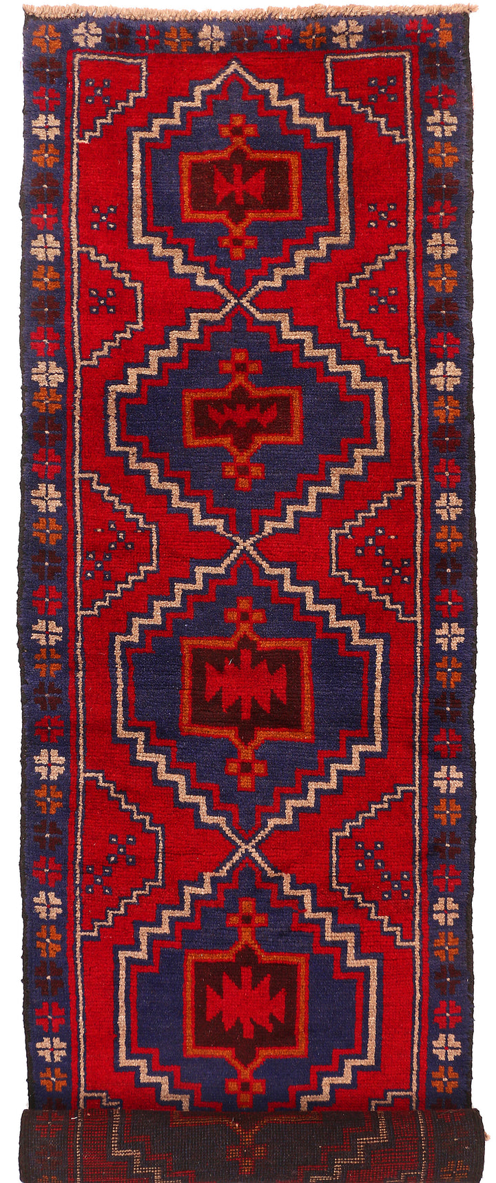 Firebrick Baluchi 2' 3 x 9' 3 - No. 53902 - ALRUG Rug Store