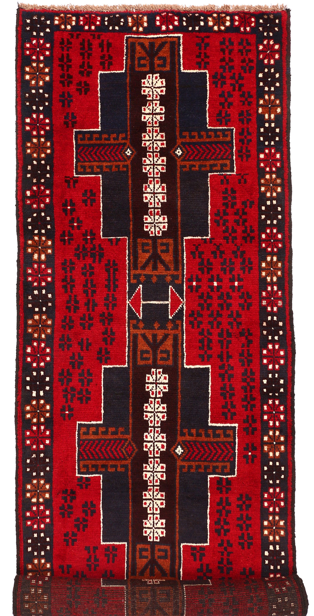 Firebrick Baluchi 2' 7 x 9' 3 - No. 53903 - ALRUG Rug Store