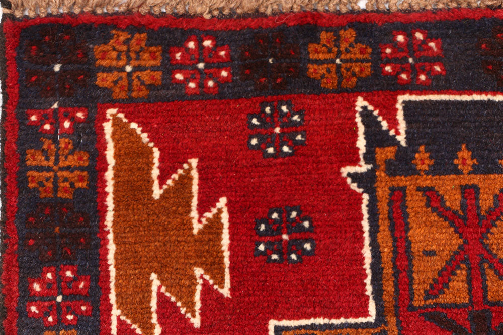 Firebrick Baluchi 2' 7 x 9' 6 - No. 53904 - ALRUG Rug Store