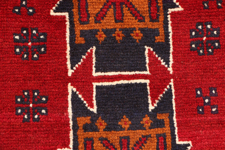 Firebrick Baluchi 2' 7 x 9' 6 - No. 53904 - ALRUG Rug Store