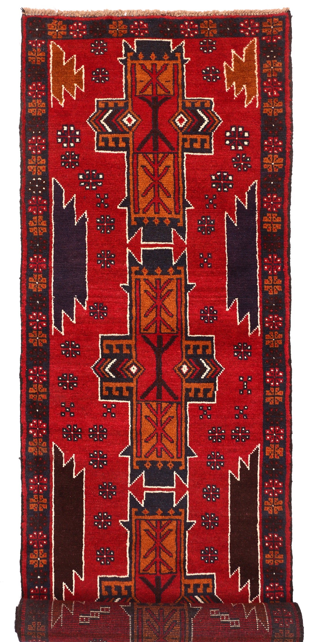 Firebrick Baluchi 2' 7 x 9' 6 - No. 53904 - ALRUG Rug Store