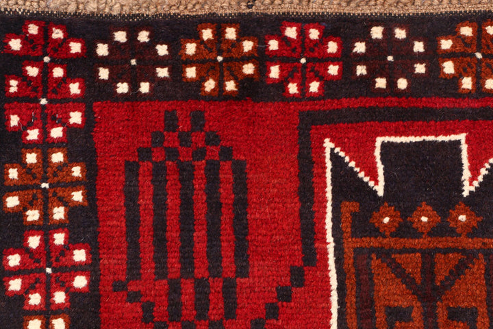 Firebrick Baluchi 2' 8 x 9' 6 - No. 53905 - ALRUG Rug Store