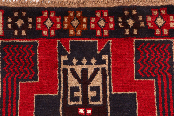 Firebrick Baluchi 2' 7 x 9' 7 - No. 53906 - ALRUG Rug Store