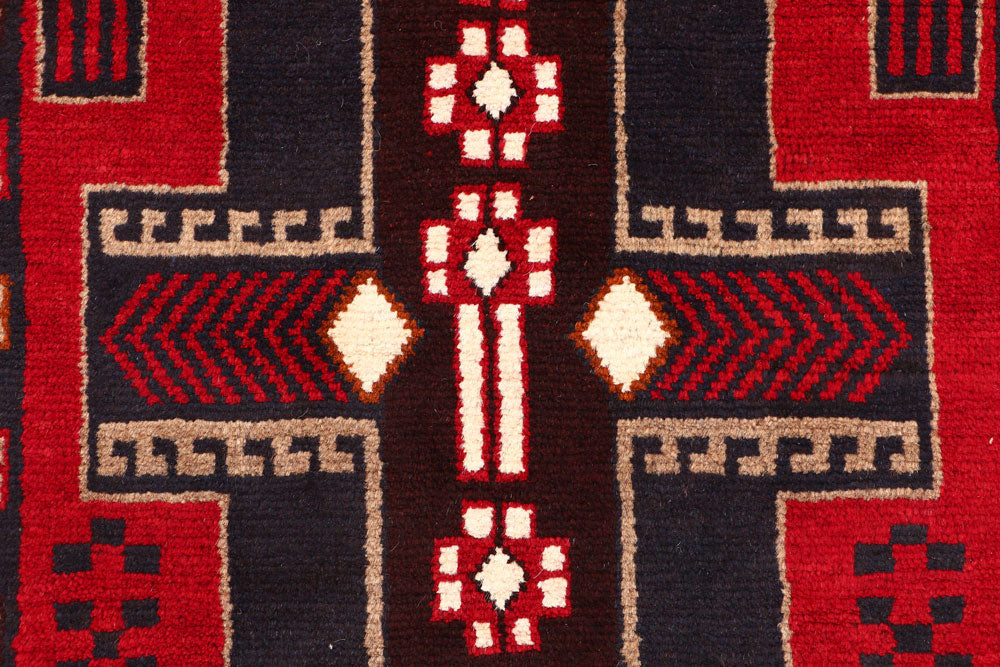 Firebrick Baluchi 2' 7 x 9' 7 - No. 53906 - ALRUG Rug Store