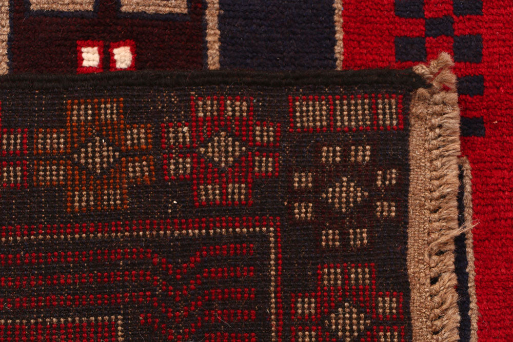 Firebrick Baluchi 2' 7 x 9' 7 - No. 53906 - ALRUG Rug Store