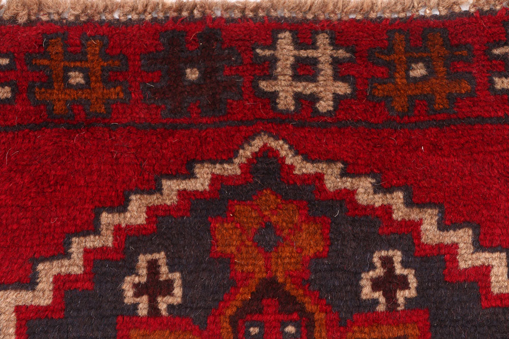 Firebrick Baluchi 2' 4 x 10' - No. 53907 - ALRUG Rug Store