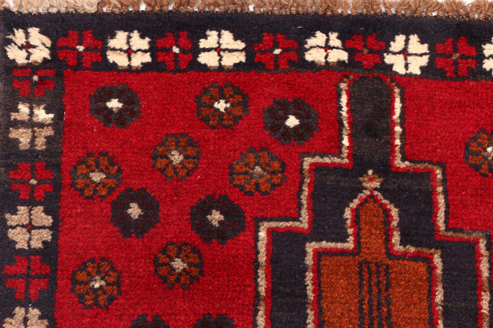 Firebrick Baluchi 2' 5 x 9' 2 - No. 53908 - ALRUG Rug Store