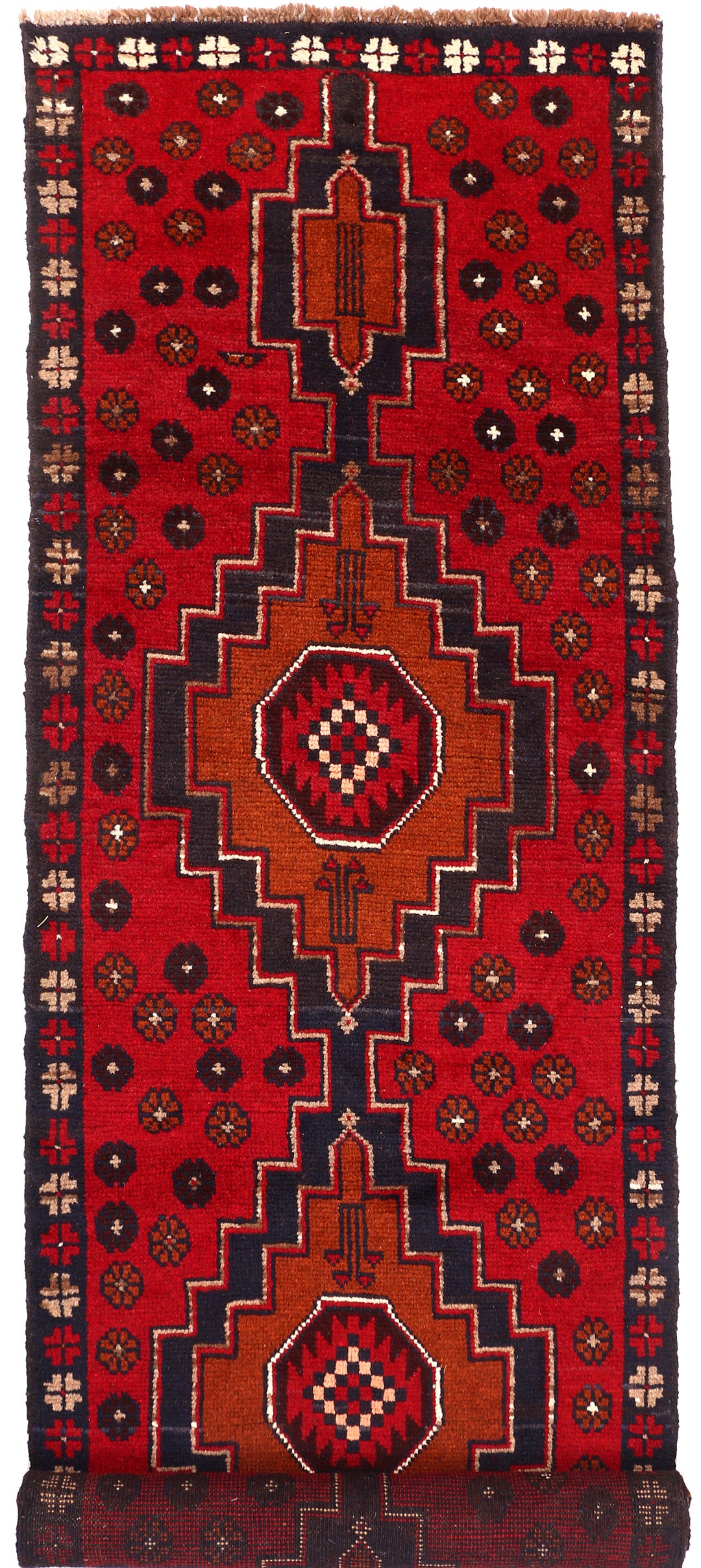 Firebrick Baluchi 2' 5 x 9' 2 - No. 53908 - ALRUG Rug Store