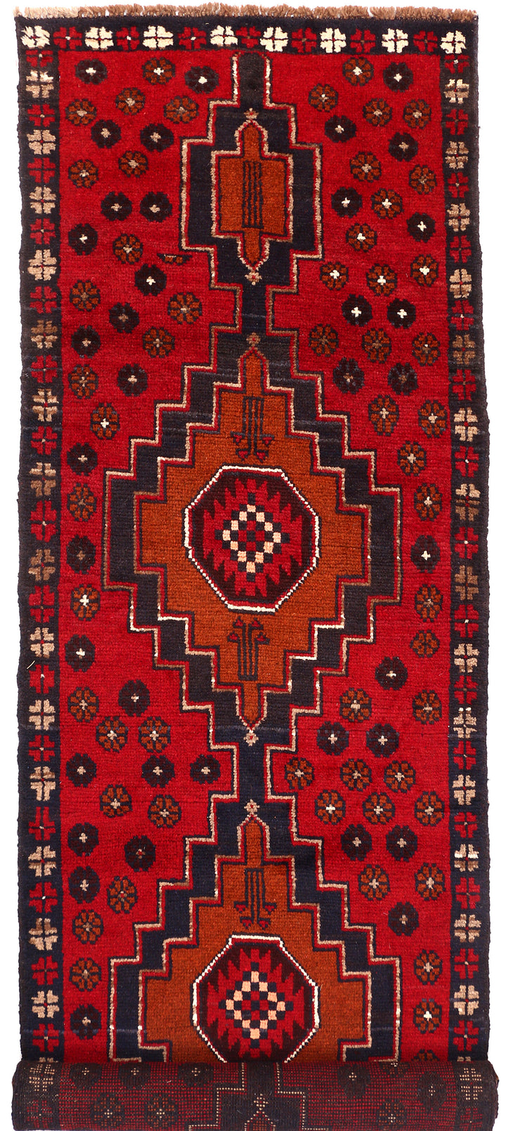 Firebrick Baluchi 2' 5 x 9' 2 - No. 53908 - ALRUG Rug Store