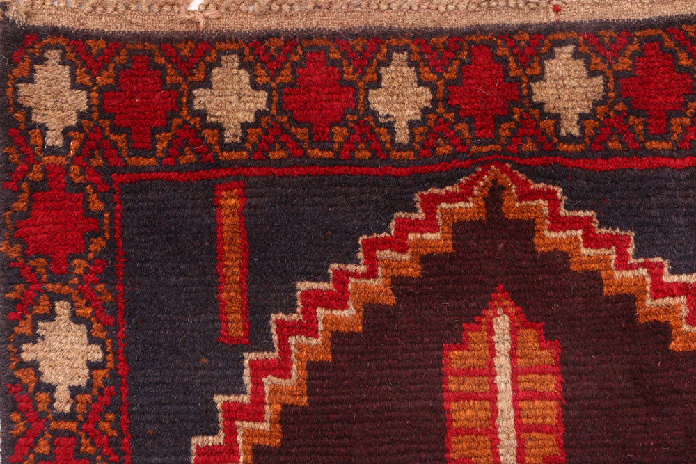 Midnight Blue Baluchi 2' 5 x 10' - No. 53910 - ALRUG Rug Store