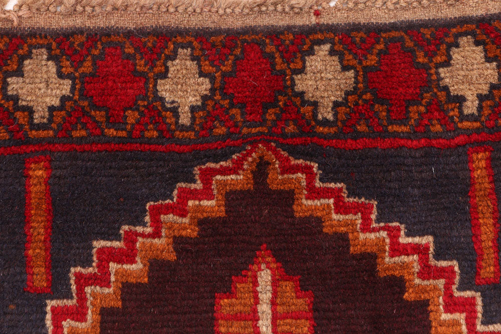 Midnight Blue Baluchi 2' 5 x 10' - No. 53910 - ALRUG Rug Store