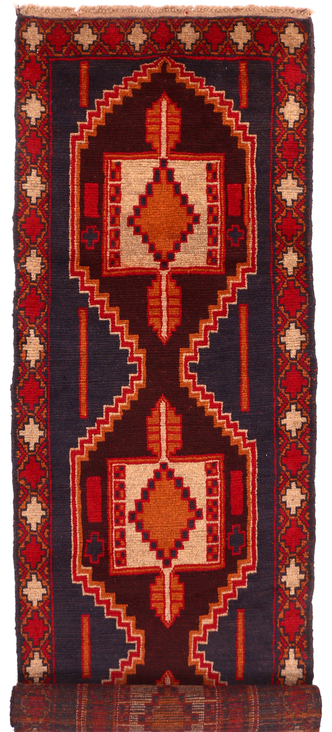 Midnight Blue Baluchi 2' 5 x 10' - No. 53910 - ALRUG Rug Store