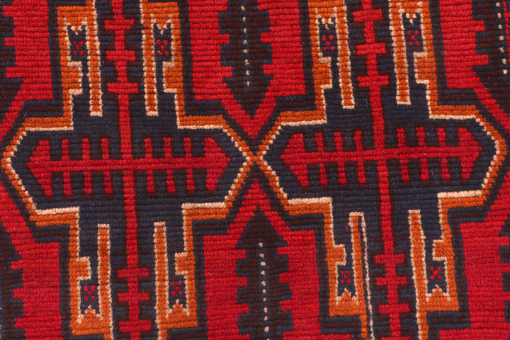 Dark Red Baluchi 2' 9 x 9' - No. 53911 - ALRUG Rug Store