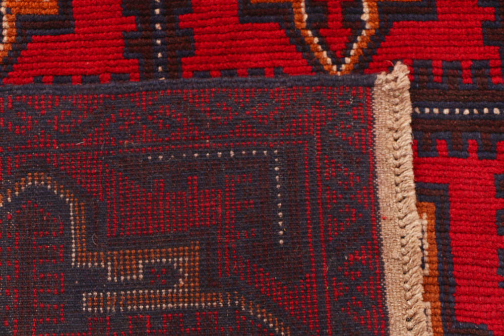 Dark Red Baluchi 2' 9 x 9' - No. 53911 - ALRUG Rug Store