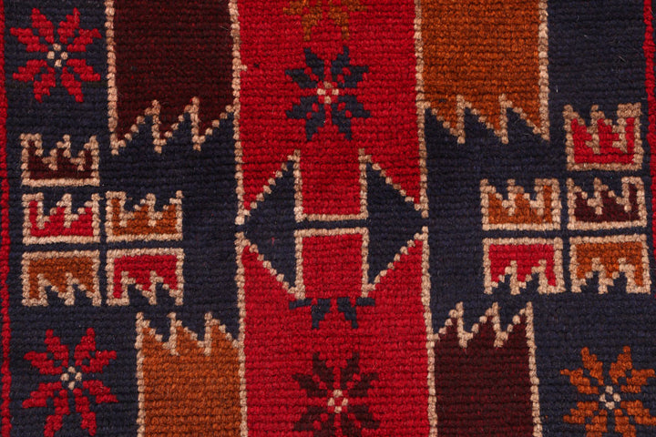 Midnight Blue Baluchi 2' 6 x 10' 1 - No. 53912 - ALRUG Rug Store