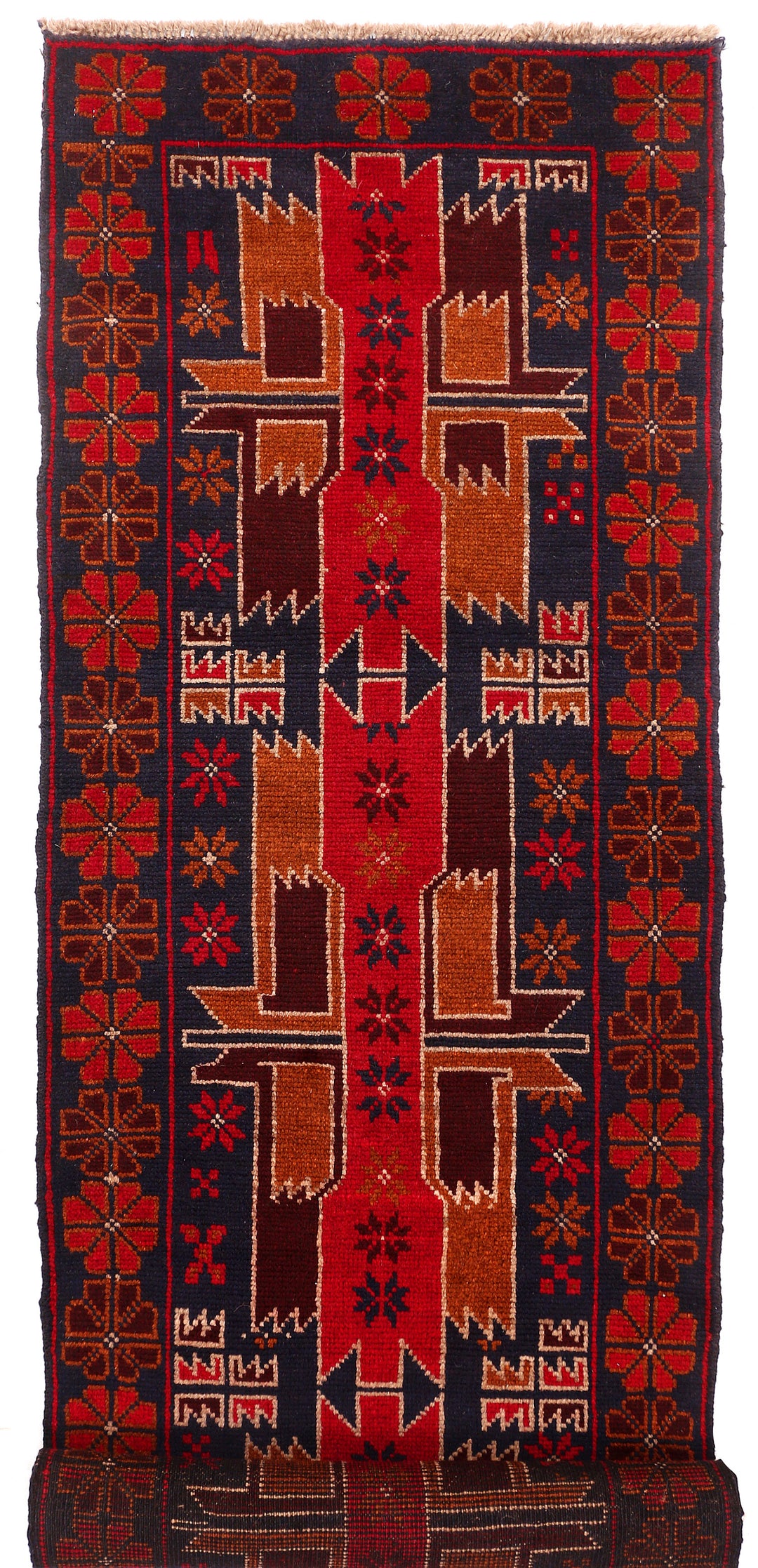 Midnight Blue Baluchi 2' 6 x 10' 1 - No. 53912 - ALRUG Rug Store