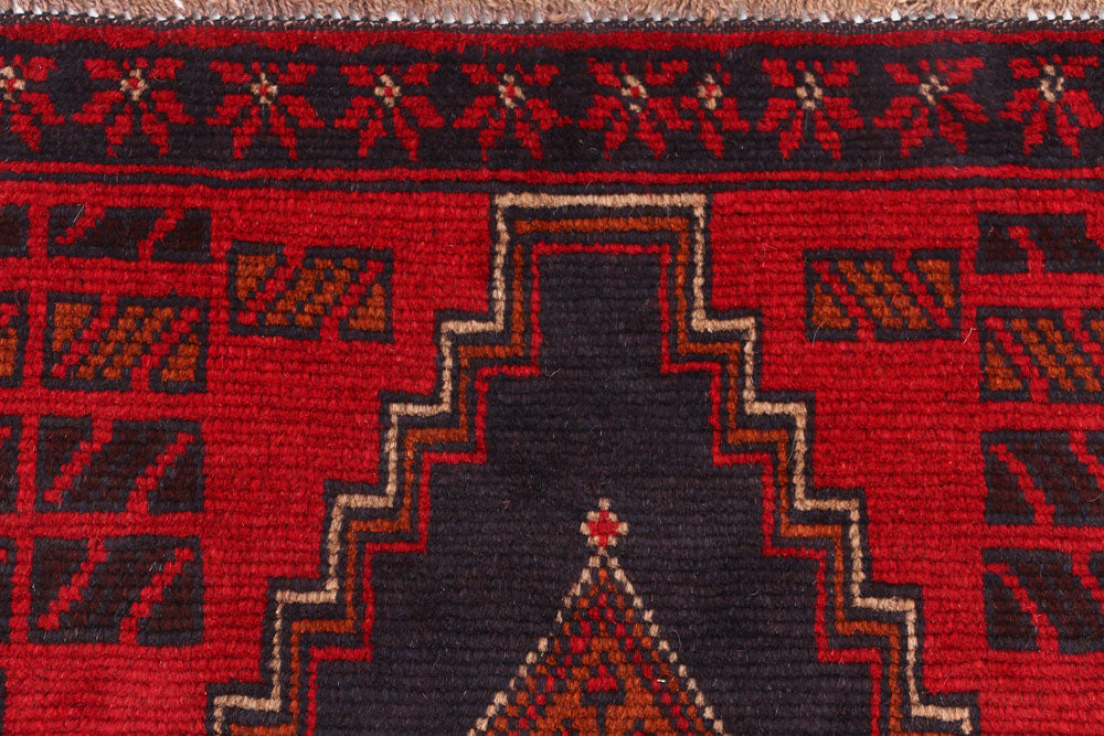 Firebrick Baluchi 2' 10 x 9' 1 - No. 53913 - ALRUG Rug Store