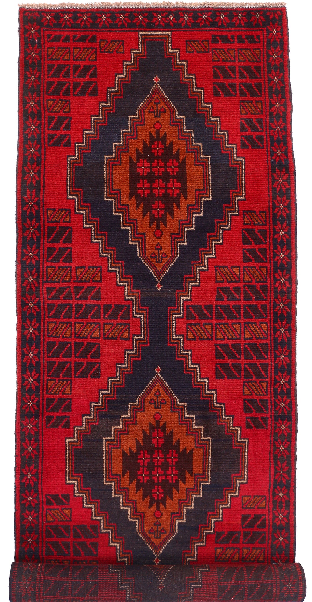 Firebrick Baluchi 2' 10 x 9' 1 - No. 53913 - ALRUG Rug Store