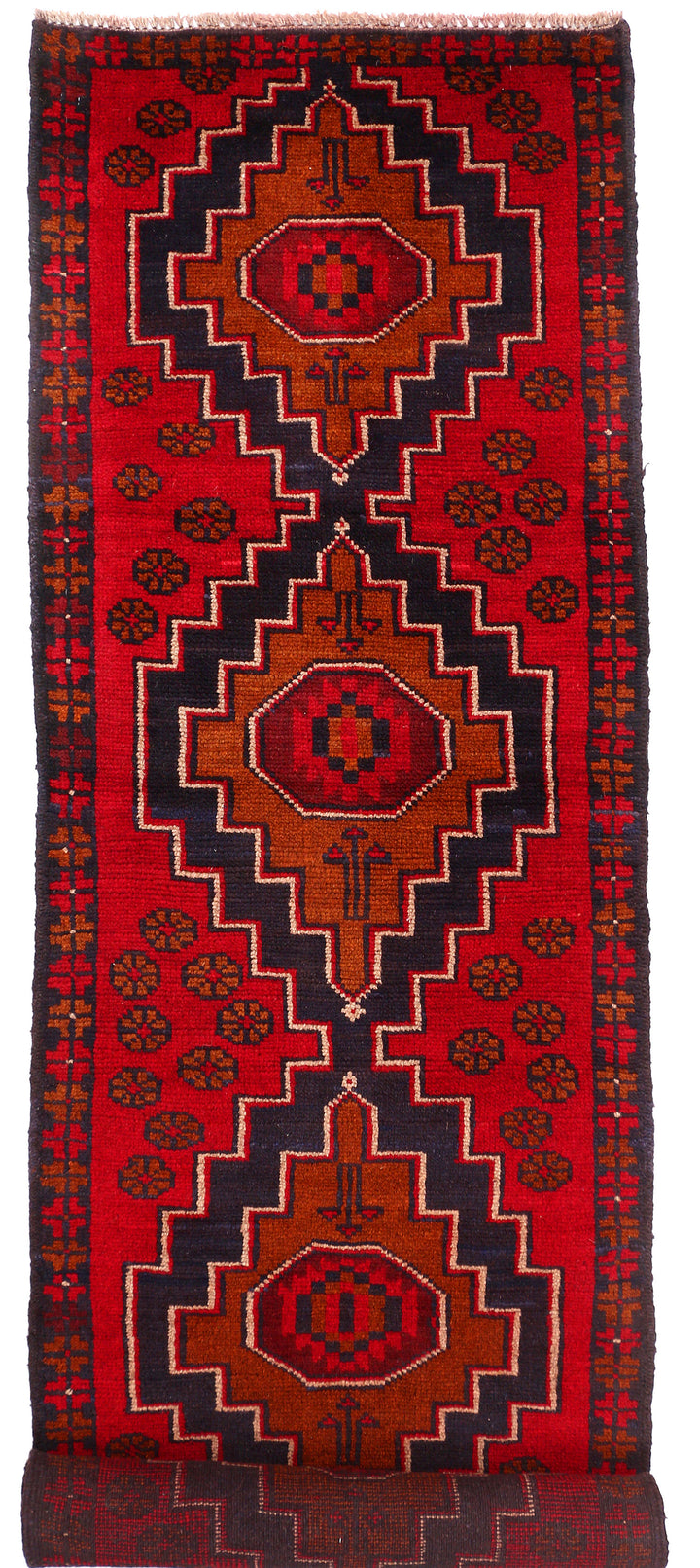 Firebrick Baluchi 2' 4 x 9' 11 - No. 53914 - ALRUG Rug Store