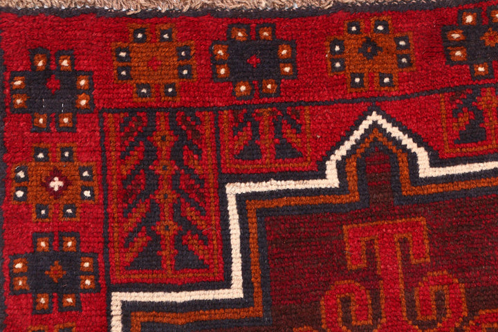 Firebrick Baluchi 2' 7 x 9' 8 - No. 53915 - ALRUG Rug Store