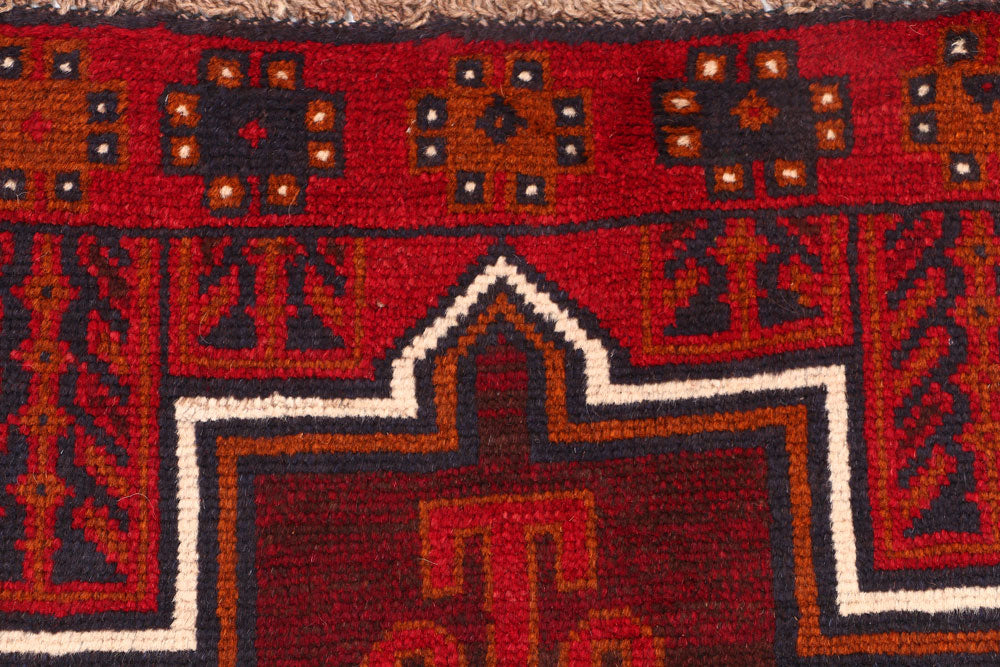 Firebrick Baluchi 2' 7 x 9' 8 - No. 53915 - ALRUG Rug Store