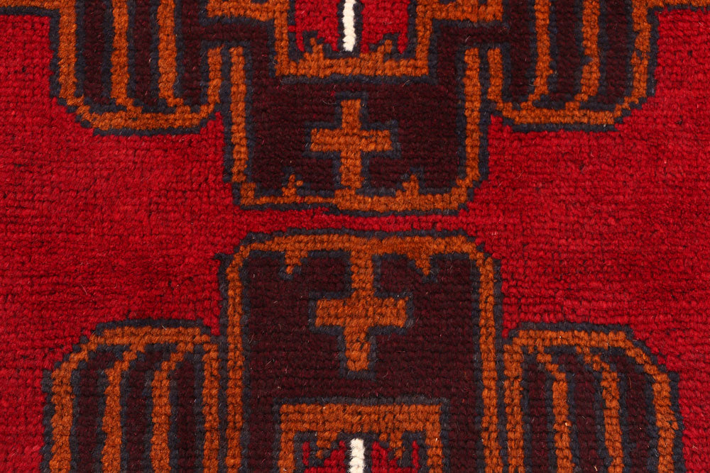 Firebrick Baluchi 2' 4 x 9' 4 - No. 53916 - ALRUG Rug Store