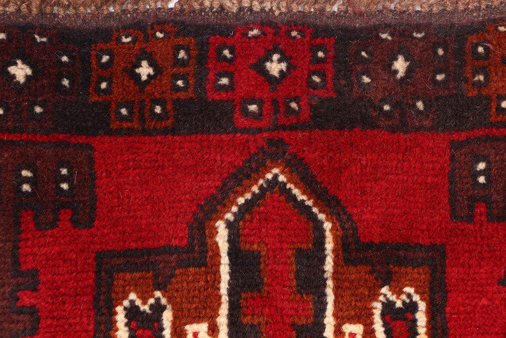 Firebrick Baluchi 2' 4 x 10' 4 - No. 53918 - ALRUG Rug Store