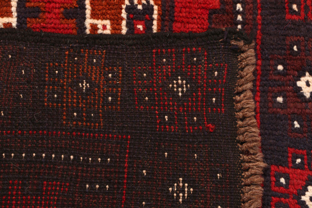 Firebrick Baluchi 2' 4 x 10' 4 - No. 53918 - ALRUG Rug Store