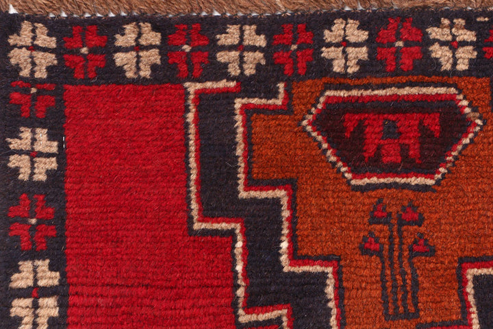 Firebrick Baluchi 2' 4 x 9' - No. 53919 - ALRUG Rug Store