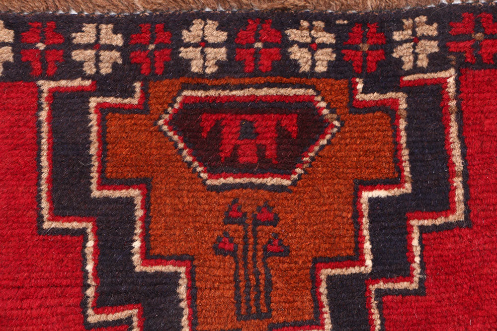 Firebrick Baluchi 2' 4 x 9' - No. 53919 - ALRUG Rug Store